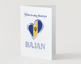 You're my favorite Bajan Card