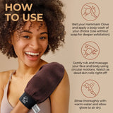 Exfoliating Hammam Glove: Pure Black